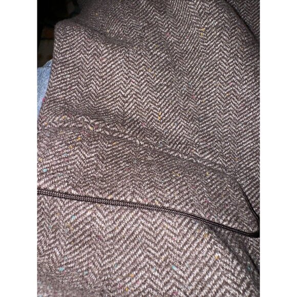 Joules Women’s Tweed Blazer Womens 10 Brown Herringbone Country Jacket Vintage - Picture 5 of 12